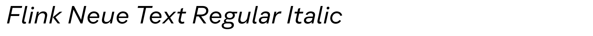 Flink Neue Text Regular Italic image